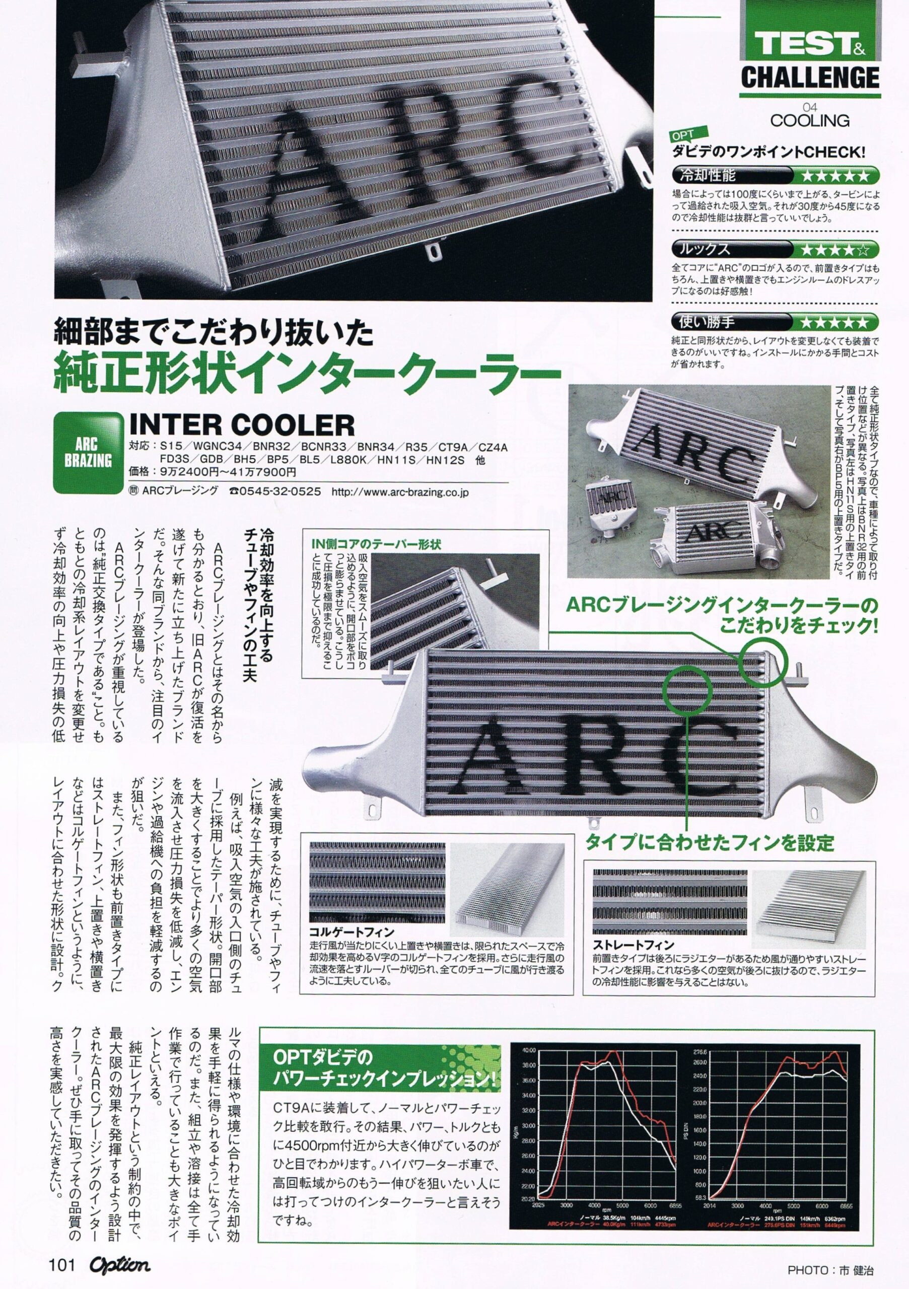 JZX100 JZX90 ARCスーパーインタークーラー（純正交換タイプ 